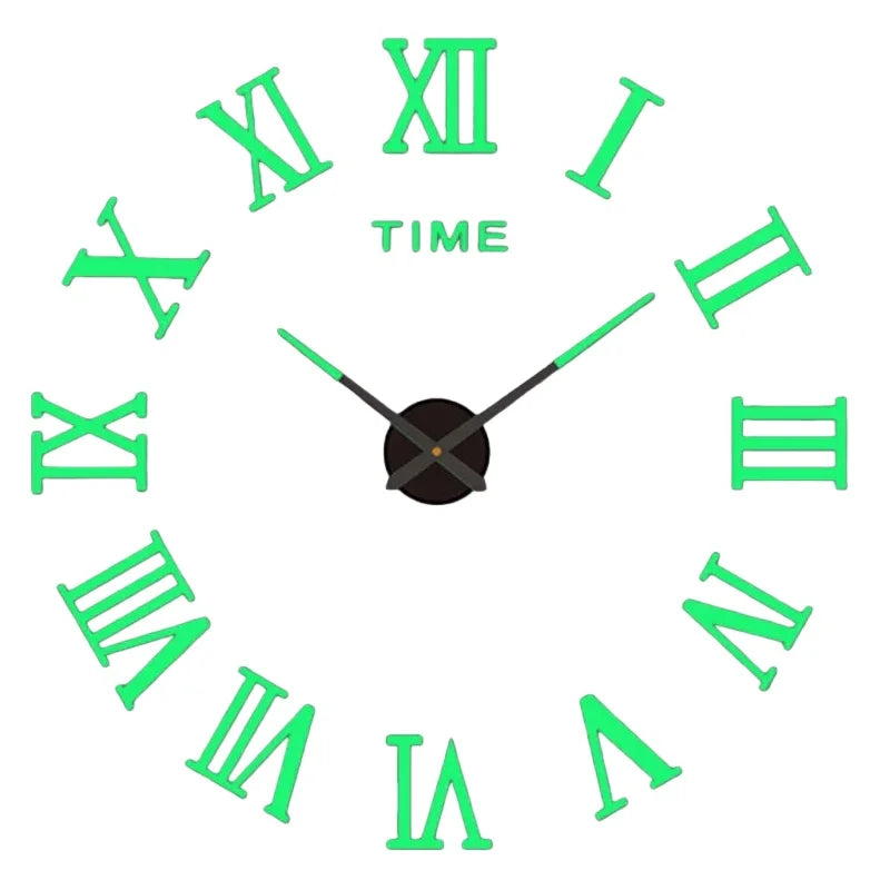 New Modern Design Large Wall Clock 3D DIY Quartz Clocks Fashion Watches Acrylic Mirror Stickers Living Room Home Decor Horloge - TAVEN System LLC