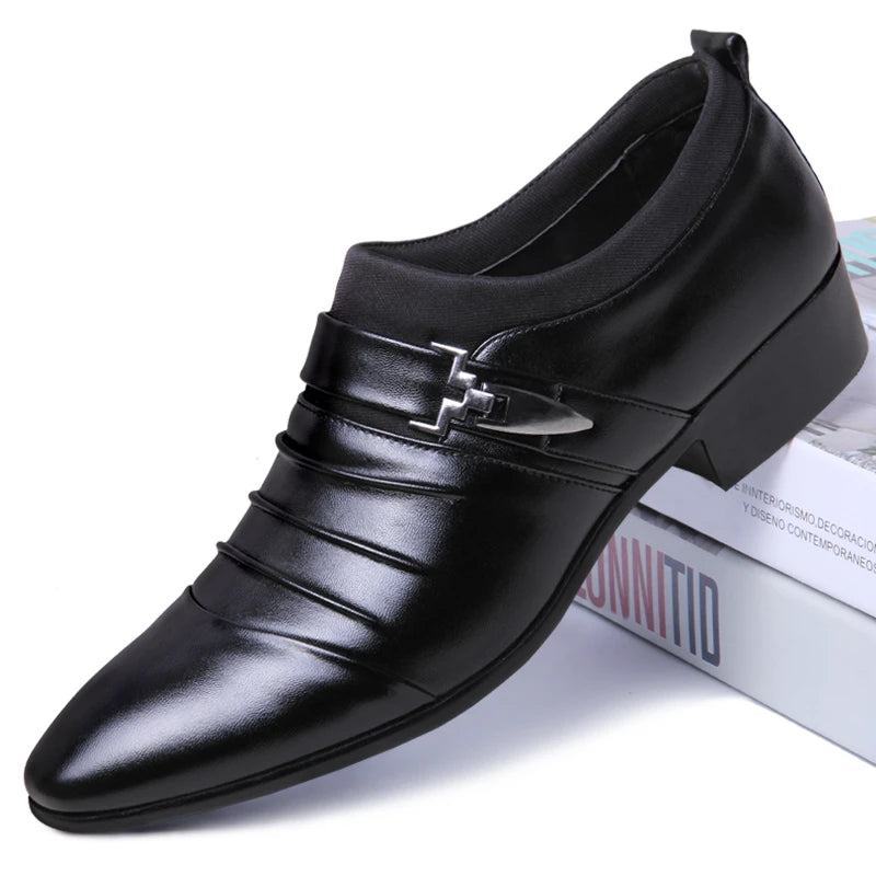 Hollow Out Oxfords Formal Shoes Mens Leather Wedding Shoes Black Heren Schoenen Oxford Shoes For Men Dress Shoes 2026 Loafers TAVEN System LLC
