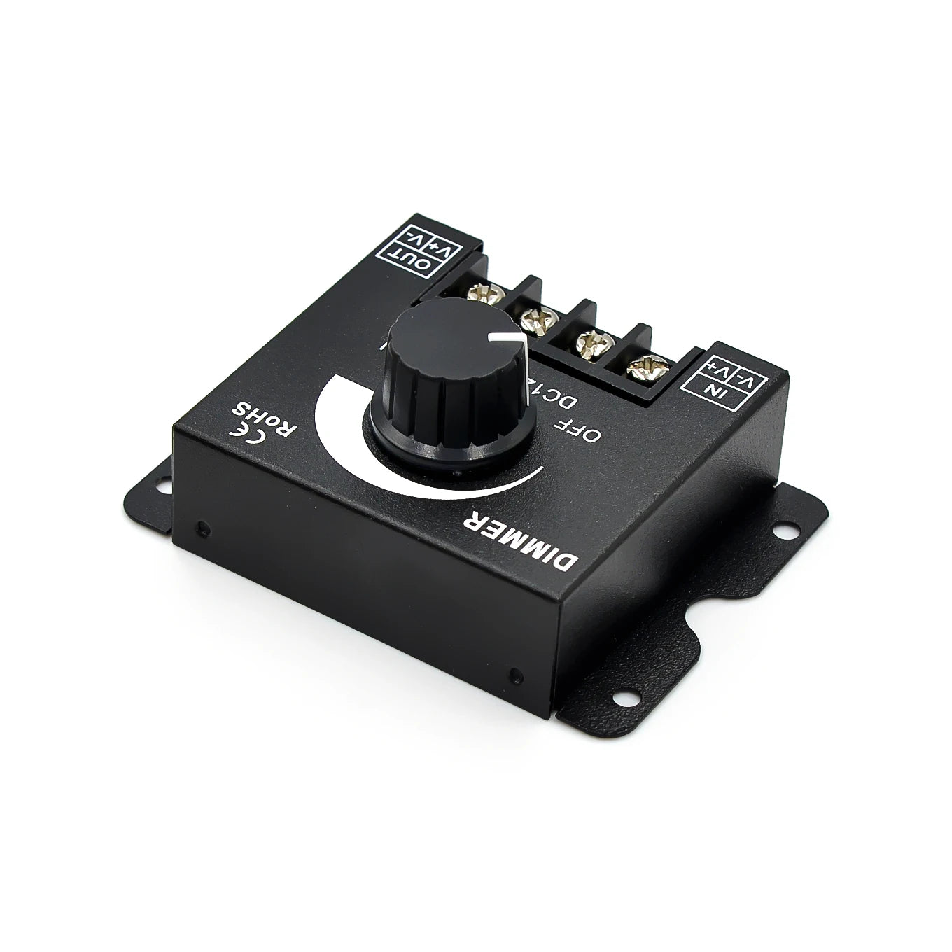 DC12-24V 30A Knob Dimmer Brightness Adjustment Stepless Dimming Switch Controller for 3528 5050 COB SMD LED Strip Light TAVEN System LLC