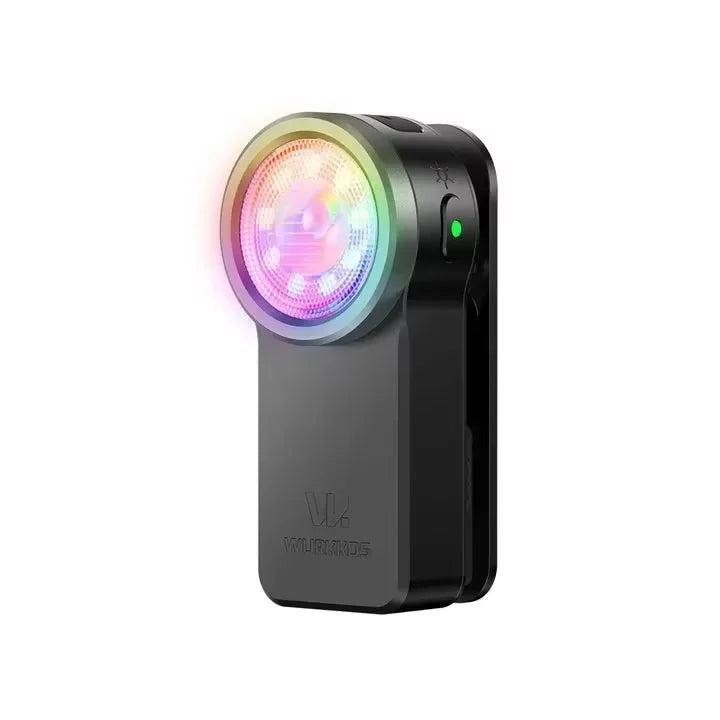 Wurkkos HD03 680LM Rechargeable Mini Clip Flashlight RGB Torch TAVEN System LLC