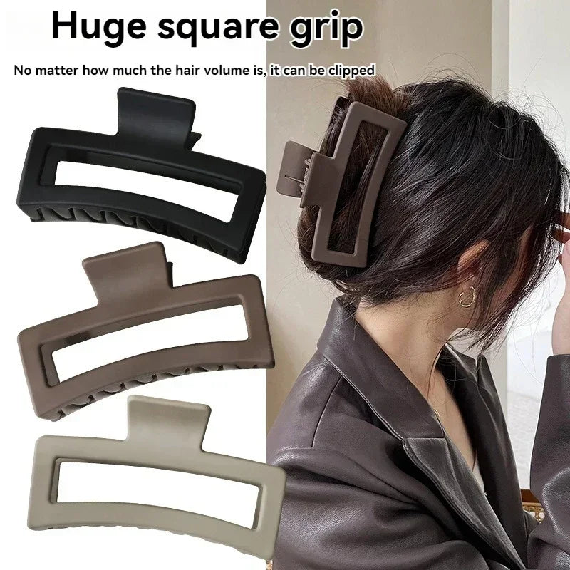 ‌4pcs Shark Jaw Hair Claw Clips | Extra-Large Non-Slip Hold for Thick Hair | Solid Color Hair Accessories Set, Ponytail Tools TAVEN System LLC