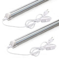 LED Shop Light 2Feet, 20W 3000LM, T8 LED Light Fixture, Clear Cover, Ceiling and Utility Linkable Tube Lights for Room, Garage, TAVEN System LLC