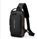 Anti Theft Chest Bag USB Lock Waterproof Crossbody Sling Bag TAVEN System LLC