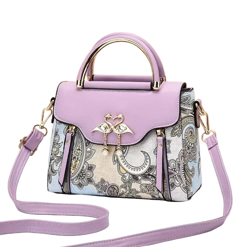 Women Printed PU Leather Shoulder Bag Crossbody Satchel Handbag TAVEN System LLC