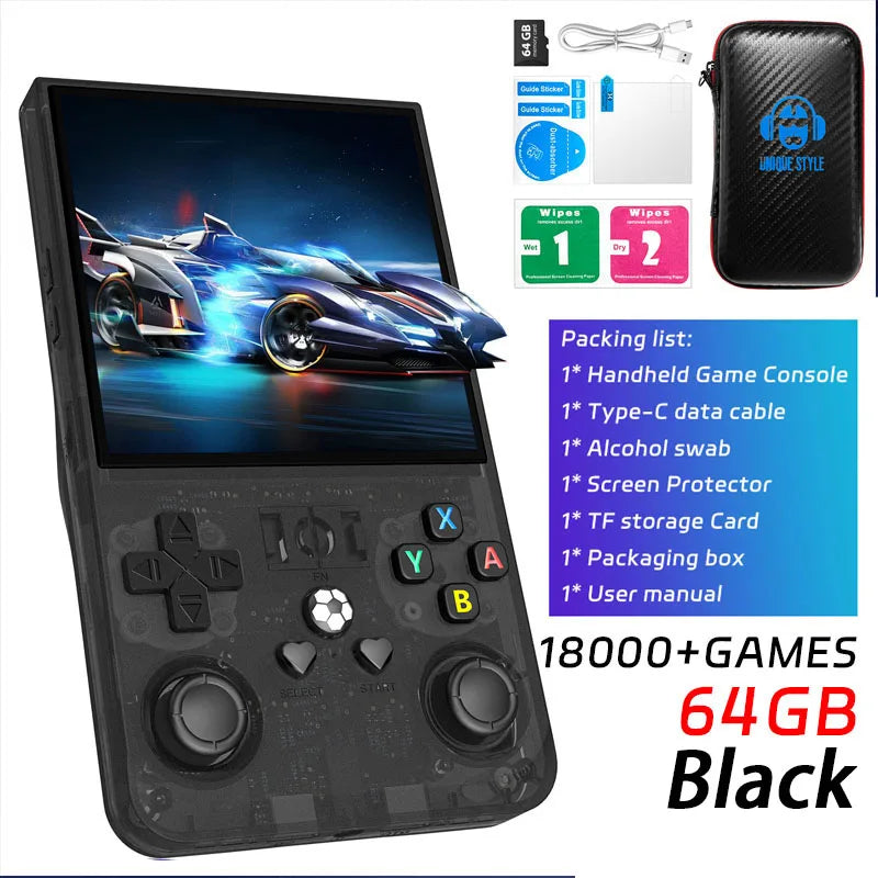 AISLPC R36Max Retro Handheld Game Console 4.0 Inch 64G/18000+ Games ship from US TAVEN System LLC
