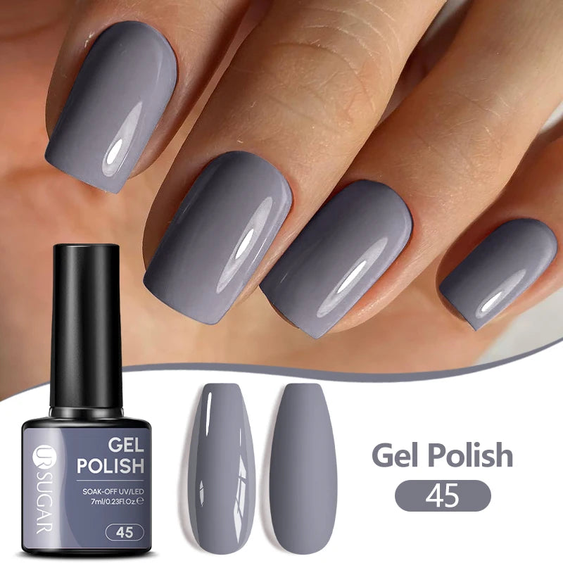 UR SUGAR 7ML Nail Gel Fresh Macaron 107 Colors All For Manicure Semi Permanent Soak Off LED UV Long-Lasting Nail Art Varnish TAVEN System LLC