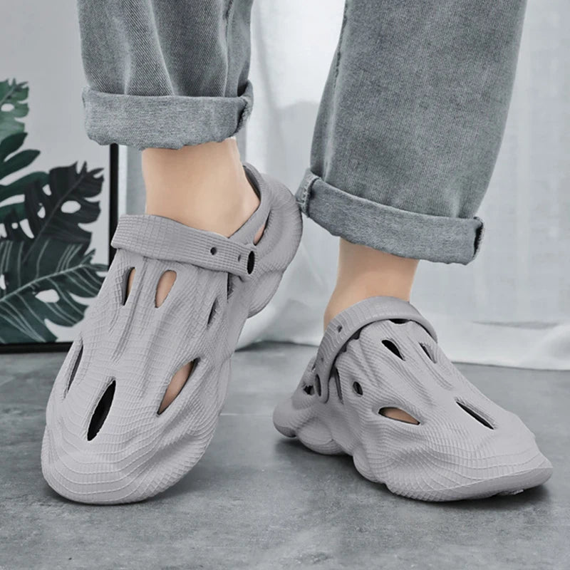 Comwarm Men's Summer Slippers Fashion Outdoor Lightweight Beach Sandals New Soft Sole Breathable Slides Casual House Flip Flops TAVEN System LLC