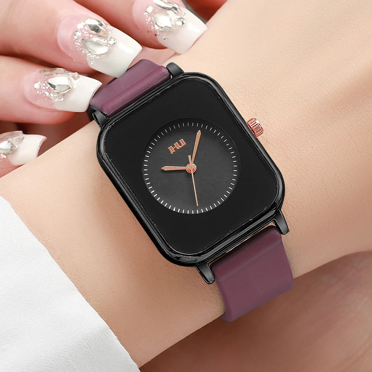 Fashion Rectangle Women Watches Casual Silicone Band Sports Watch Reloj Mujer Girls Clock Gift - TAVEN System LLC