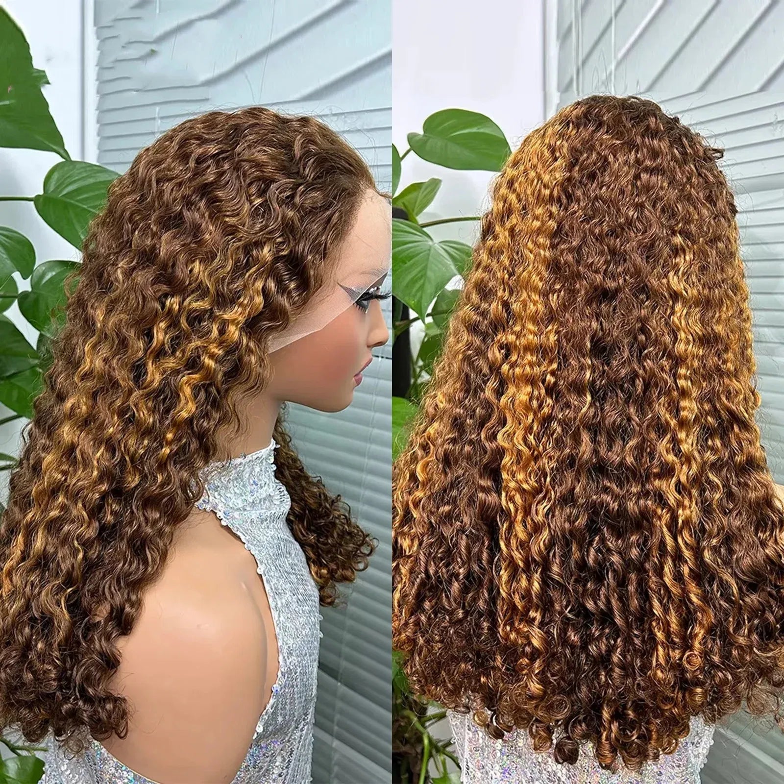 Color: T1B/613, Ships From: CHINA, Stretched Length: 20inches, Density: 300%, Lace Size: 13x4 - 300% Density 12A Double Drawn 13x4 Lace Front Bouncy Curly Human Hair Wigs Natural Burmese Curly Remy Hair Wigs for Black Women Taven
