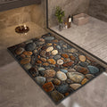 Stone Design Diatomite Bath Mat Bathroom Non-slip Shower Foot Mats Absorbent Quick Dry Toilet Rugs Carpet Doormat Washable TAVEN System LLC