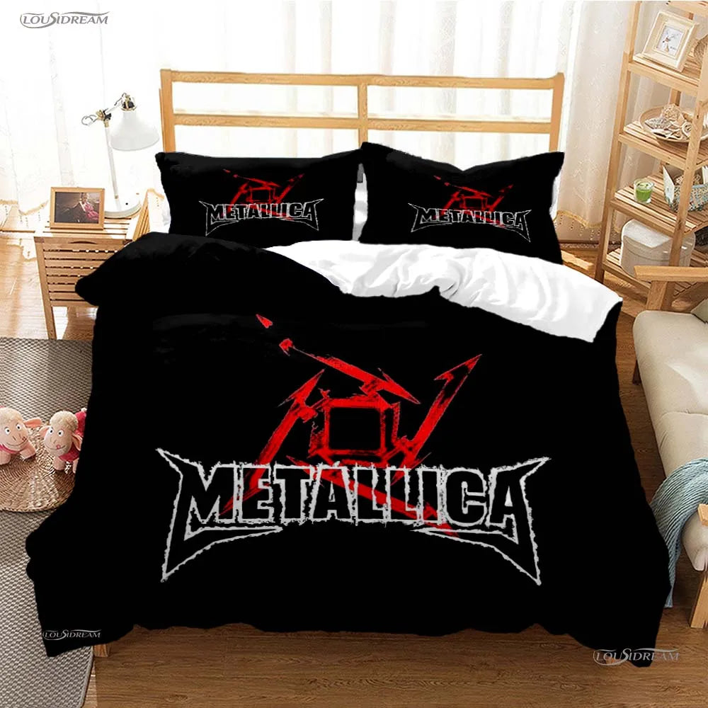 Heavy Metal Music Casal All Season Duvet Cover Comforter Bedding Sets Soft Quilt Cover and Pillowcases Single/Double/Queen/King TAVEN System LLC