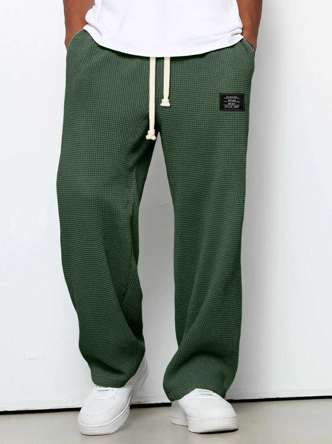 Men Straight Leg Sweatpants Elastic Waist Casual Sports Jogger TAVEN System LLC