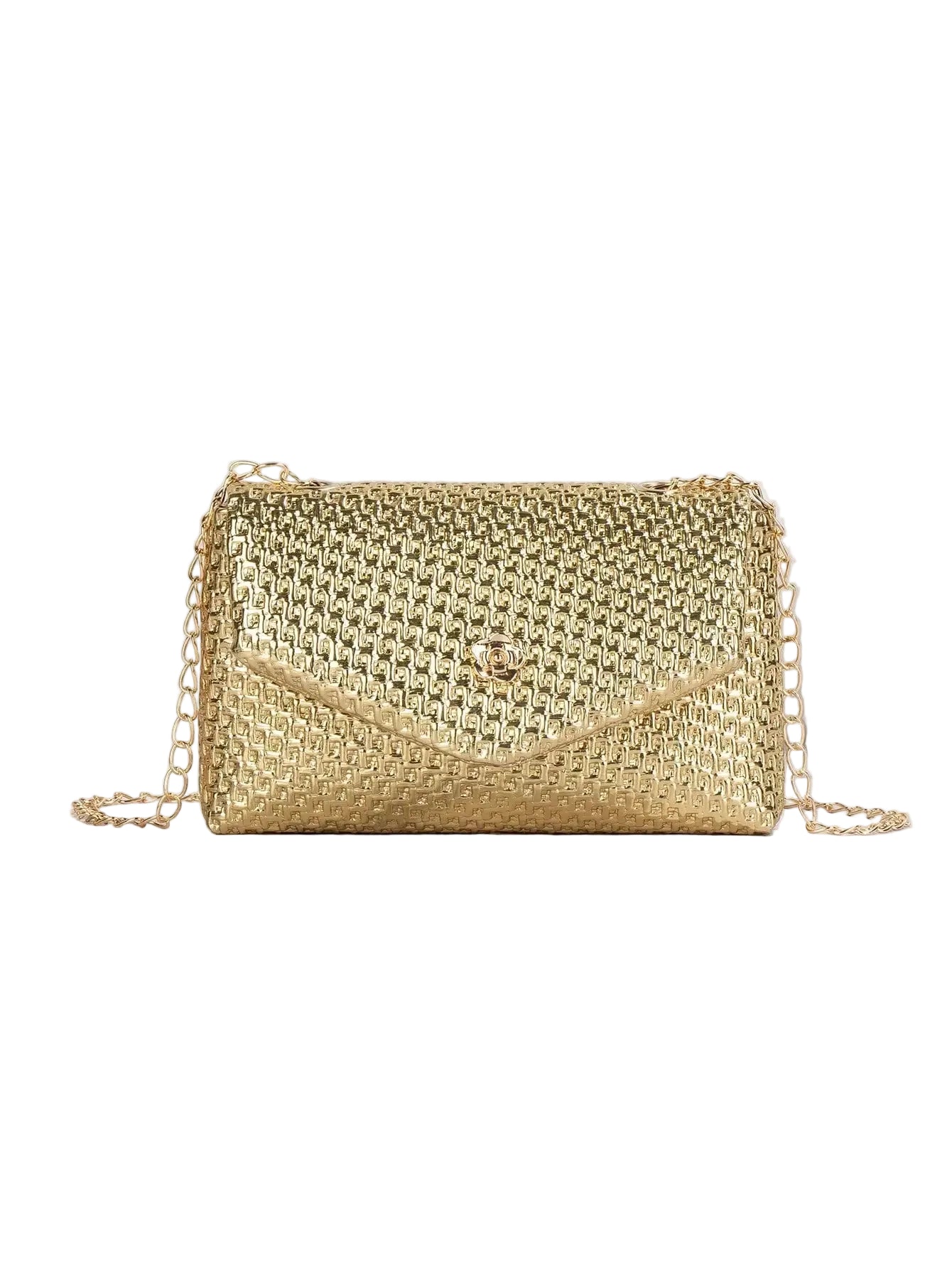 Mini Straw Look Flap Chain Crossbody Bag Women Phone Shoulder Purse TAVEN System LLC