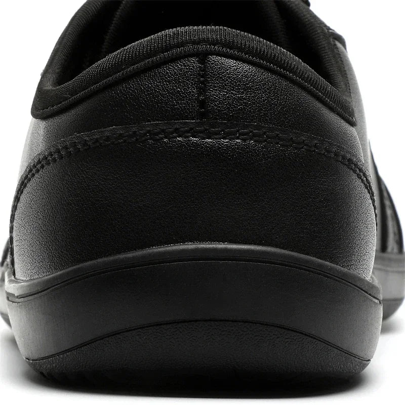 Mens Artificial Leather Wide Barefoot Shoes Unisex Plus Size Male Outdoor Minimalist Sneakers Women Zero Drop Casual Walking TAVEN System LLC