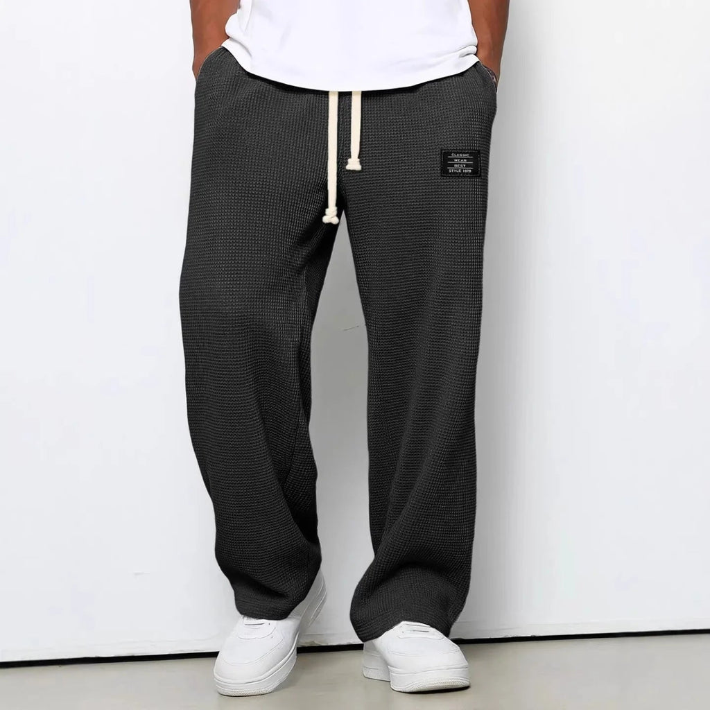 Men Straight Leg Sweatpants Elastic Waist Casual Sports Jogger TAVEN System LLC