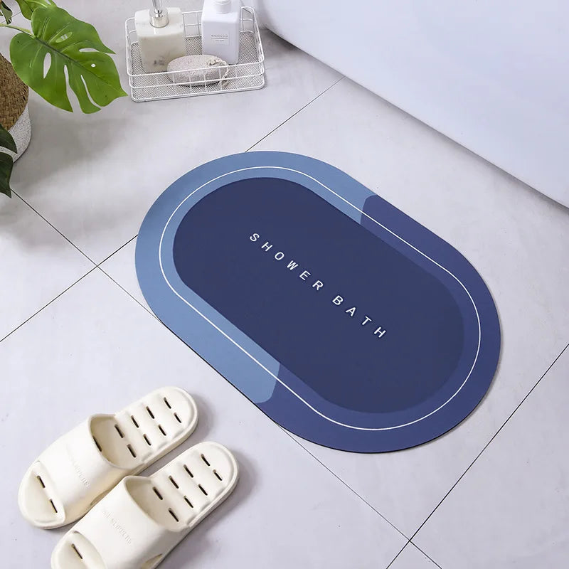 Absorbent Bathroom Bath Mat Anti-slip Shower Rug Diatom Ooze Bath Mats Kitchen Entrance Doormats Home Floormat Bathtub Carpet TAVEN System LLC