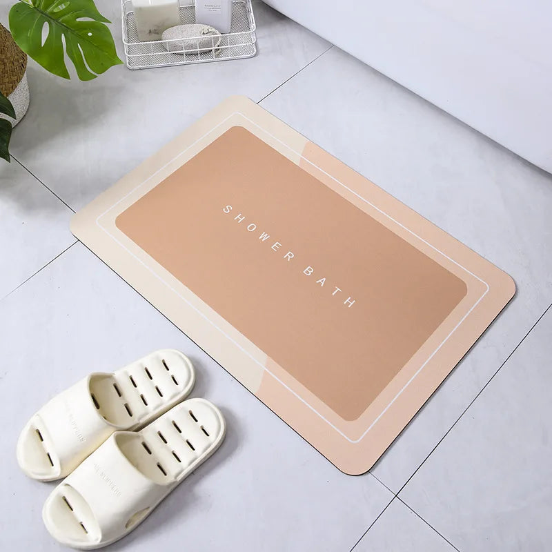 Absorbent Bathroom Bath Mat Anti-slip Shower Rug Diatom Ooze Bath Mats Kitchen Entrance Doormats Home Floormat Bathtub Carpet TAVEN System LLC