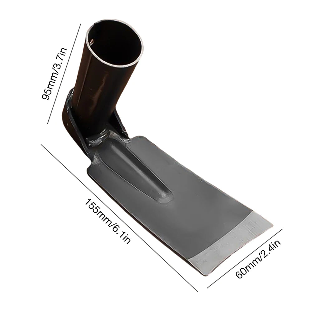 Carbon steel garden hoe for digging weeding and soil loosening