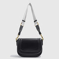 Women Wide Strap PU Shoulder Bag Underarm Baguette Crossbody Bag TAVEN System LLC