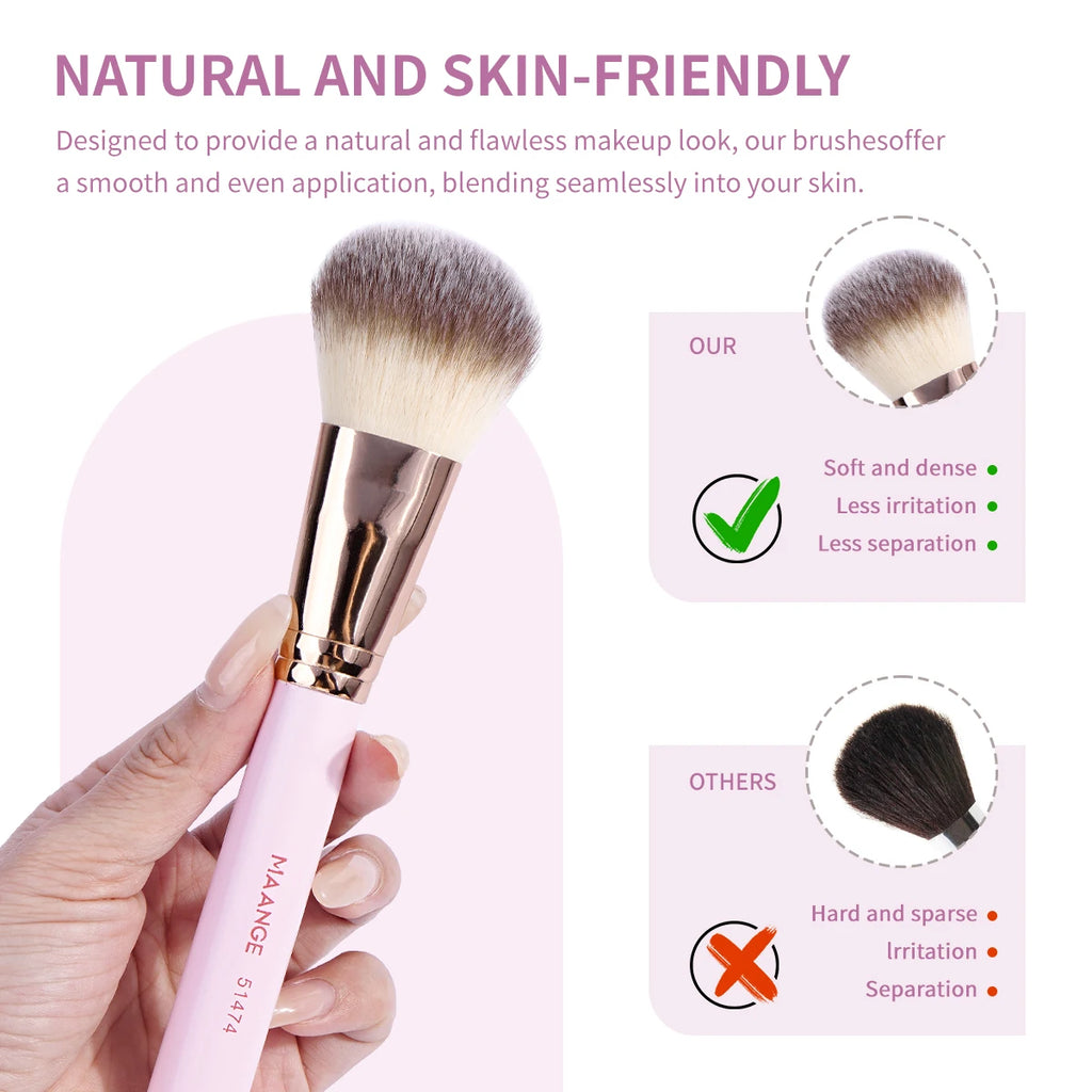 MAANGE 7PCS Makeup Brush Set Foundation Concealer Eyeshadow Makeup Brush for Liquid Cream Soft Dense Cosmetic Makeup Beauty Tool TAVEN System LLC
