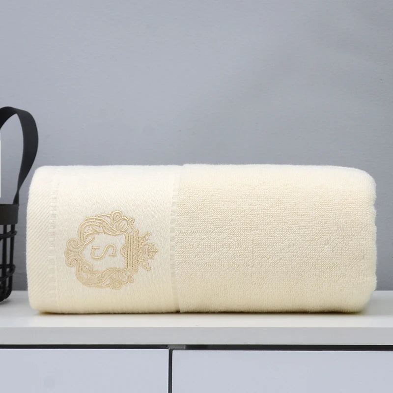 1/2/3pcs Bathroom Towels Sets Embroidered Cotton Big Bath Towels 70x140cm and 35x75cm Face Shower Daily Use Towels 수건 세트 Toallas TAVEN System LLC