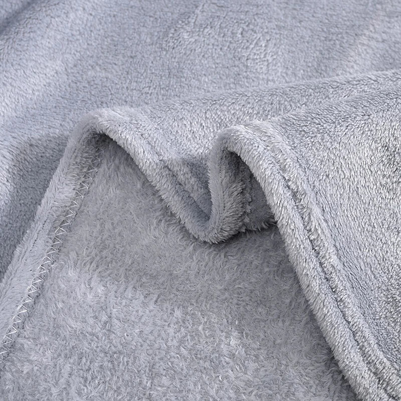 Soft Warm Blankets For Beds Winter Warm Coral Velvet Solid Sofa Cover Bedspread Winter Plaid Blankets Winter Sheet Bedspread TAVEN System LLC