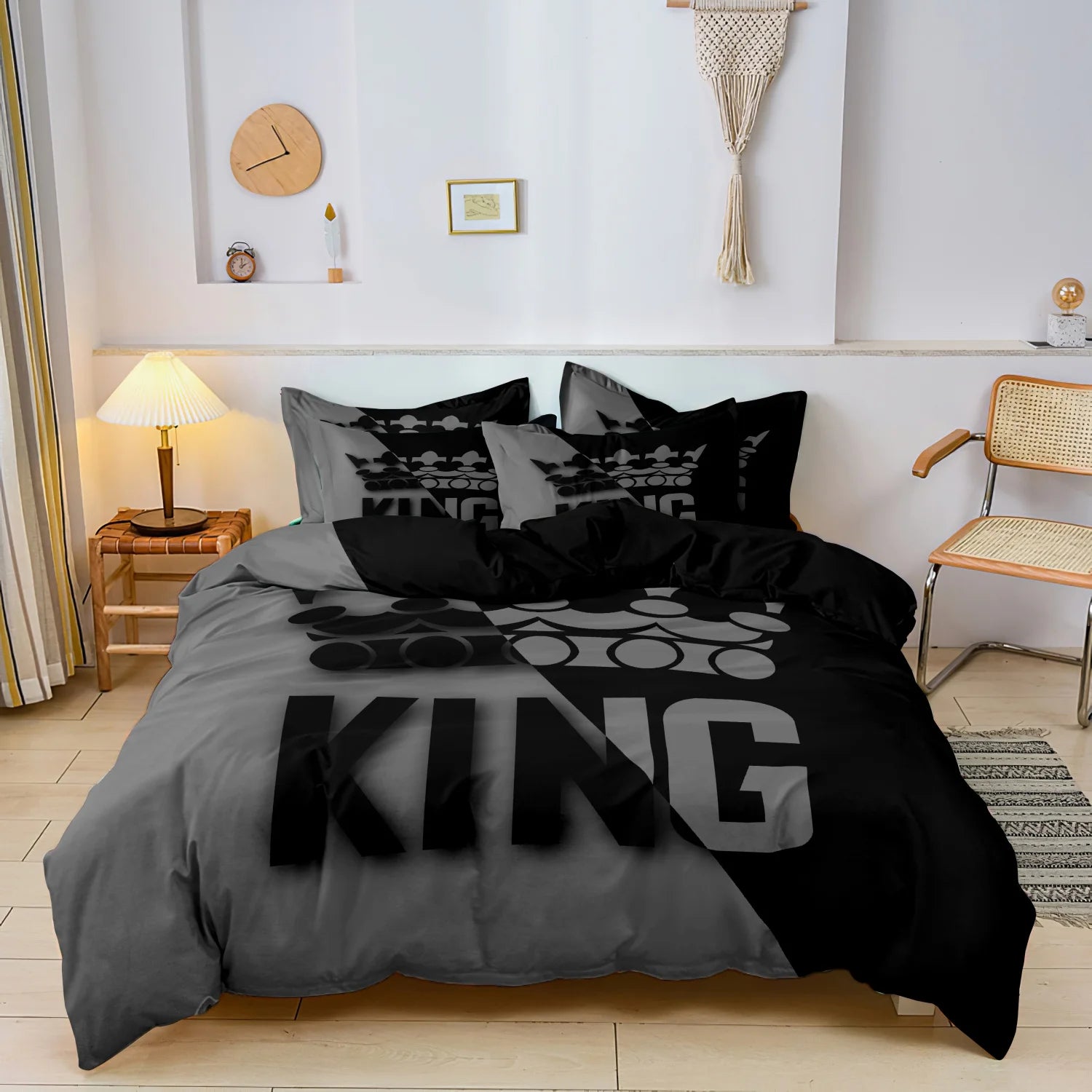 3pcs King &Queen Size Bed Pattern Down Duvet Cover Set Soft and Comfortable Bedroom and Dormitory Decoration Bedding Set TAVEN System LLC