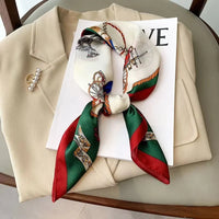 70cm Polka Dot Printed Silk Scarf Women Simulated Silk Elegant and Versatile Headwear Bag Accessories Clothing Square Scarf TAVEN System LLC