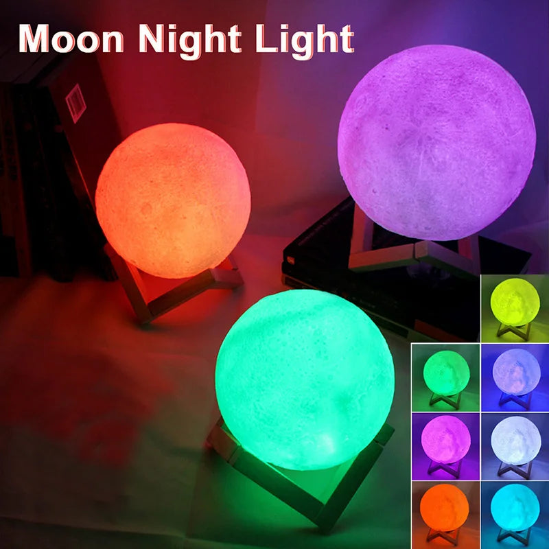 Book Light LED Moon Light Galaxy Light, Moon Night Light, Girl, Boy, Child Birthday Gift, Bedroom Decoration Indoor lighting TAVEN System LLC
