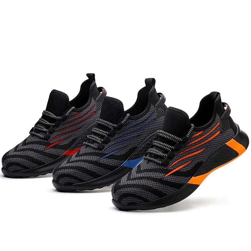 Men Work Safety Shoes Anti-puncture Working Sneakers Male Indestructible Work Shoes Men Boots Lightweight Men Shoes Safety Boots TAVEN System LLC