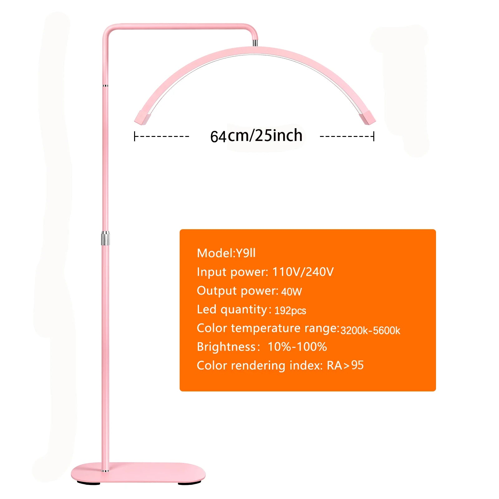 Fusitu Oversea Warehouse LED Half-Moon Shaped Light LED Lash Light With Floor Tripod Floor Video Light For Beauty Salon Makeup TAVEN System LLC