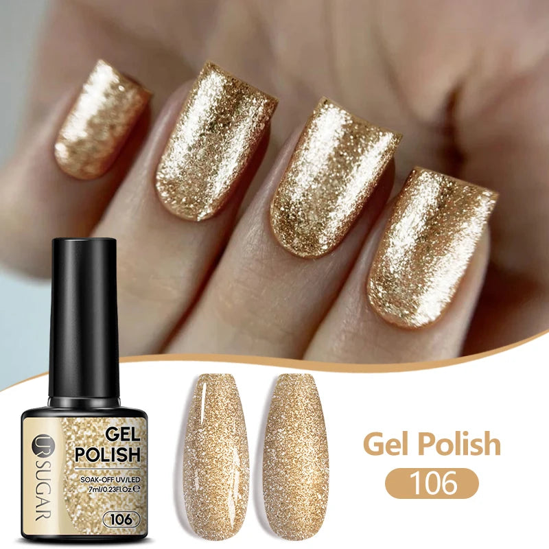 UR SUGAR 7ML Nail Gel Fresh Macaron 107 Colors All For Manicure Semi Permanent Soak Off LED UV Long-Lasting Nail Art Varnish TAVEN System LLC
