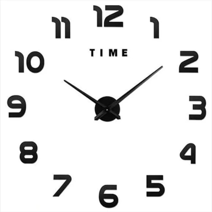 New Modern Design Large Wall Clock 3D DIY Quartz Clocks Fashion Watches Acrylic Mirror Stickers Living Room Home Decor Horloge - TAVEN System LLC