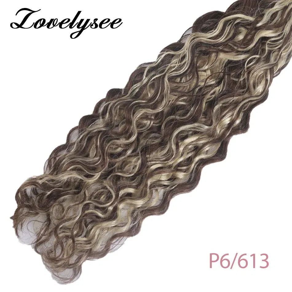 Color: P6/27, Length: 12 inches, Items per Package: 20 pcs - Water Wave Tape in Human Hair Extensions 2g/pcs Dark Brown Real Human Hair Adhesive Invisible Keratin Hair Extensions for Women Taven