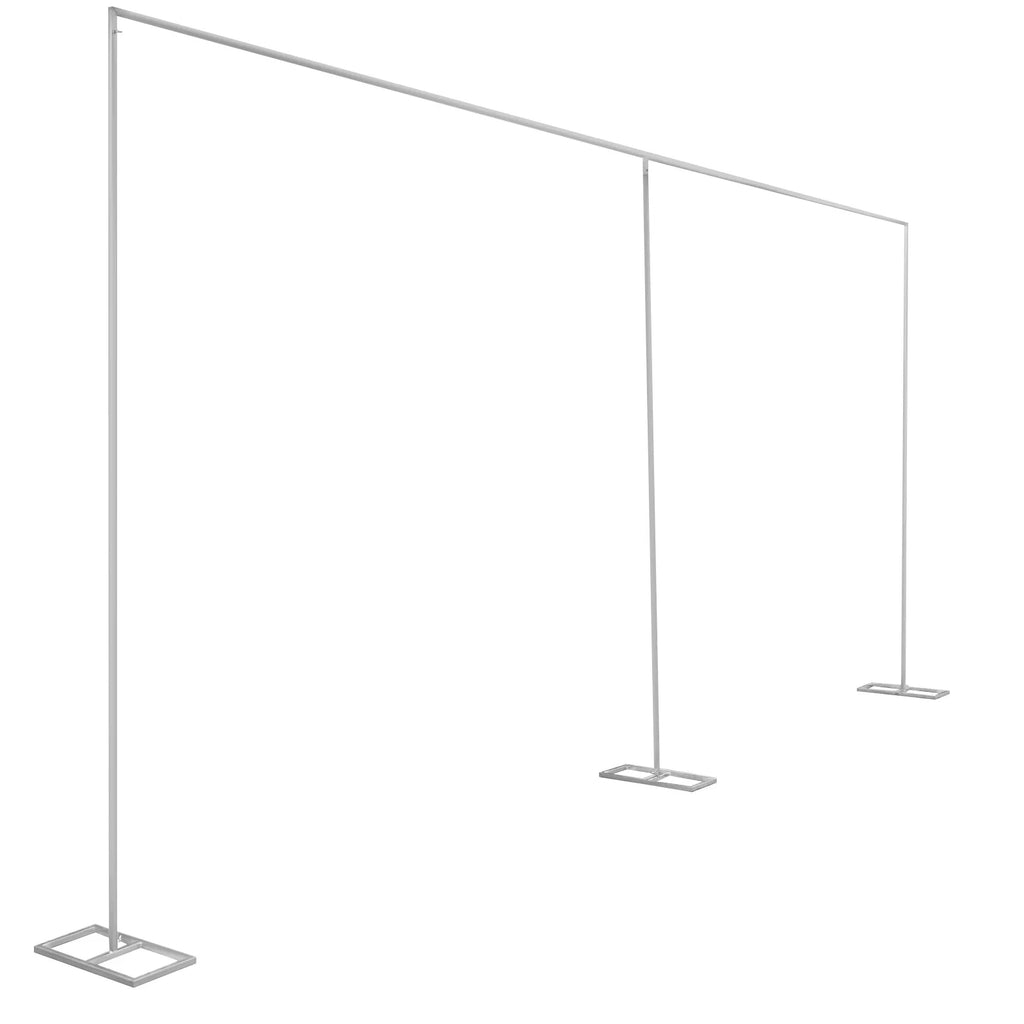 20x10ft Heavy Duty Backdrop Stand Kit - Wedding Event Carbon Steel Pipe Frame with Weighted Base for Weddings, Birthday Parties, Christmas Parties, Banquets, Anniversary Celebrations TAVEN System LLC