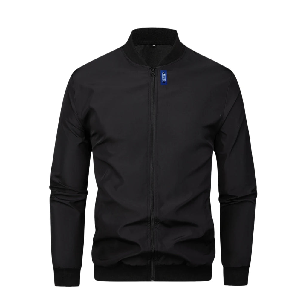 2024 Spring and Autumn New Baseball Collar Short Loose Solid Color Jacket Men's Business Casual Thin Coat Trend TAVEN System LLC