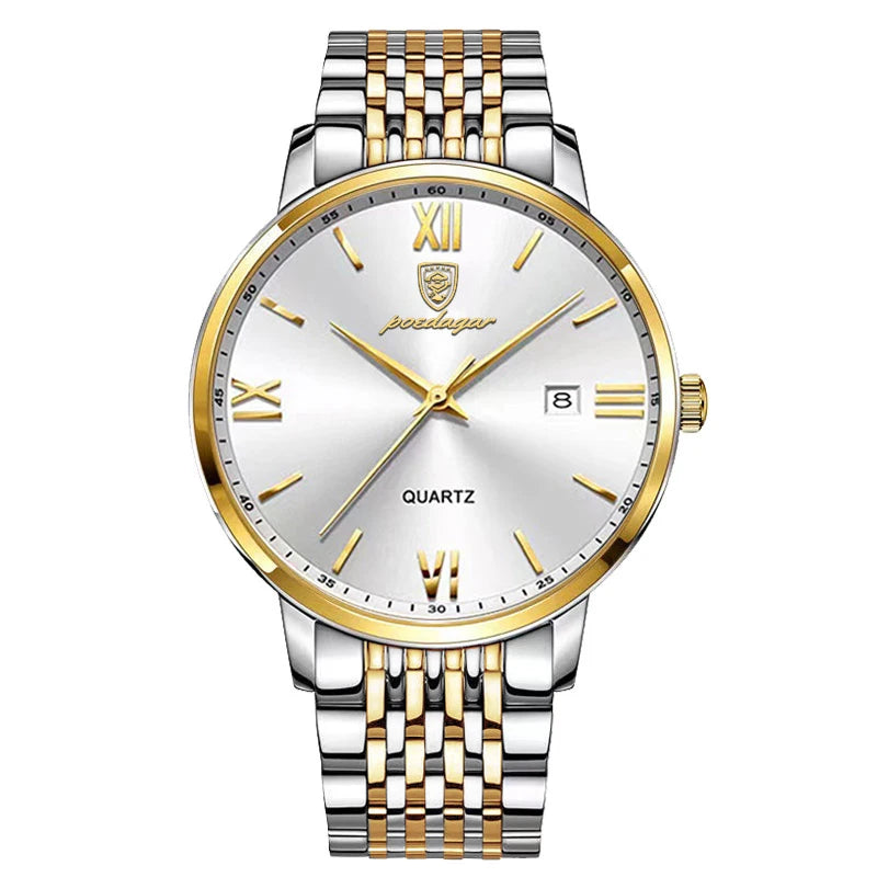 POEDAGAR Luxury Sports Men's Wristwatch Stainless Steel Waterproof Date Man Watch High Quality Casual Fashion Quartz Men Watches - TAVEN System LLC