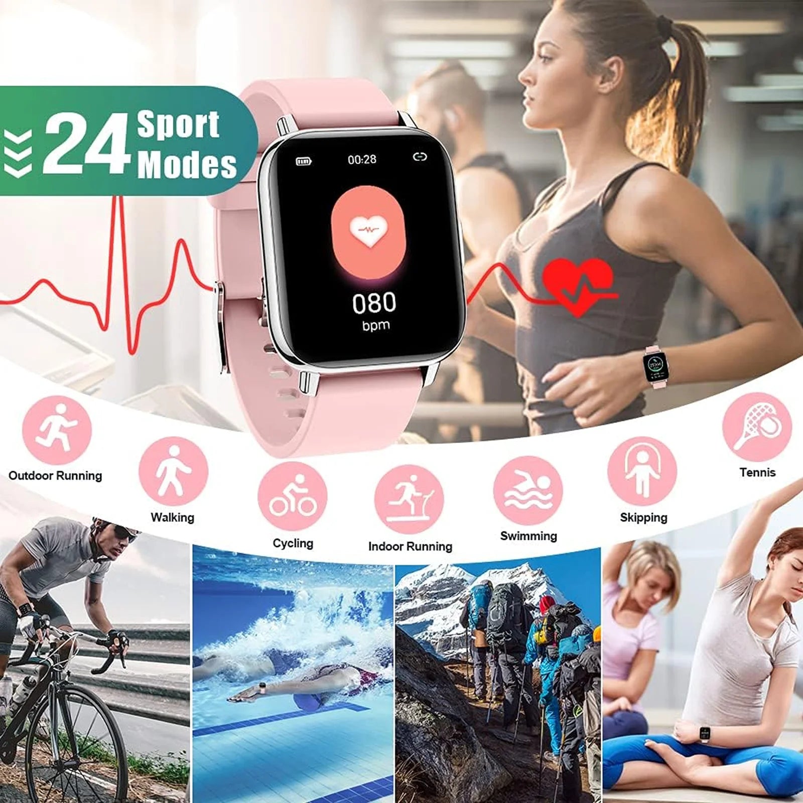 Jxrev Smart Watch, Fitness Tracker Watch for Men Women, 1.69'' Touch Smartwatch Fitness Watch with Ultra Thin Watch. TAVEN System LLC
