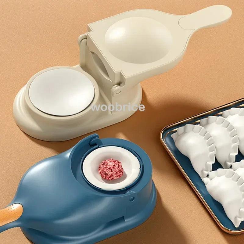 2 In1 Dumpling Maker DIY Kit Wrapper Presser Manual Labor-Saving Ravioli Empanadas Dough Skin Molder Machine Kitchen Gadgets TAVEN System LLC