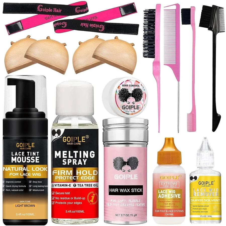 Goiple Lace Melting Spray & Tint Mousse Wig Install Kit