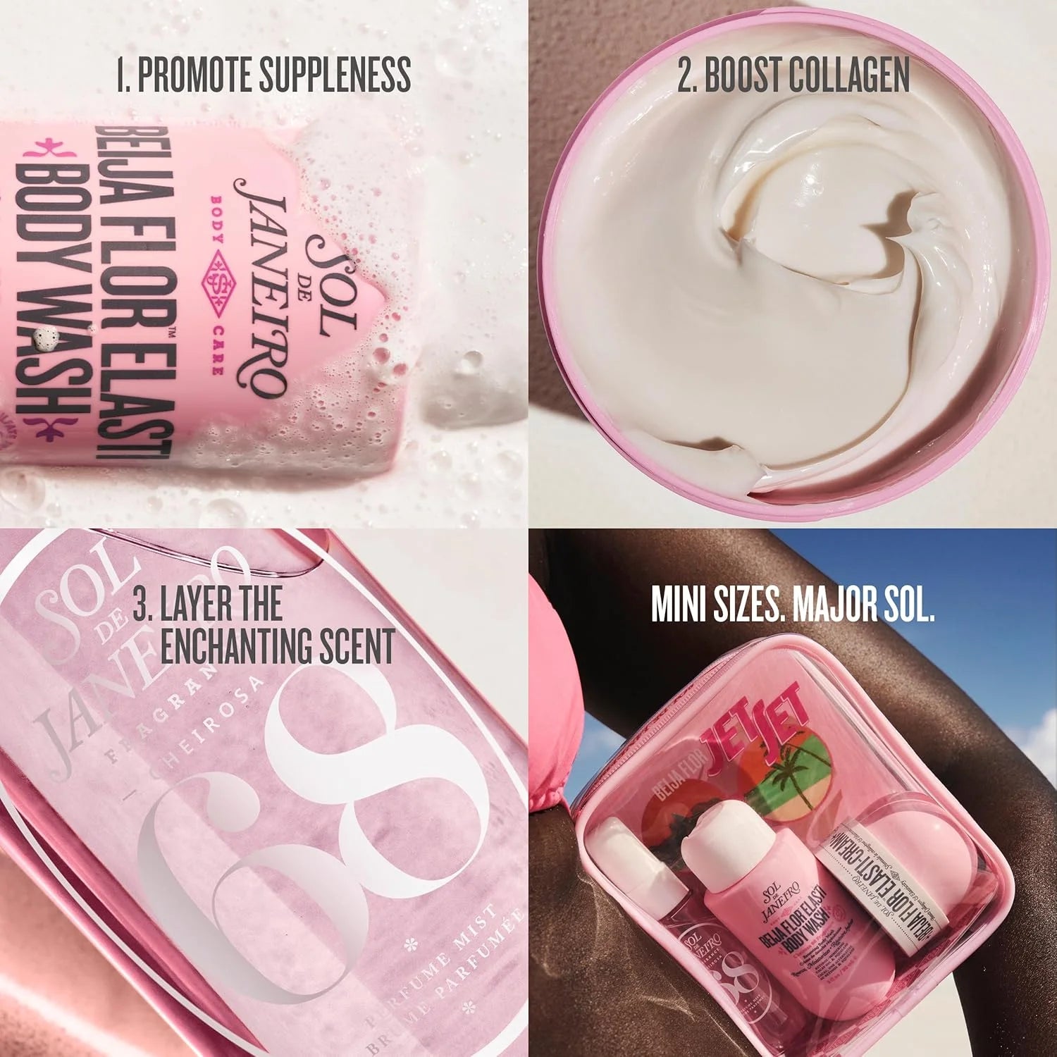 The four travel suits of Sol de Janeiro series fragrance (bath gel, body milk, perfume spray) are convenient to carry, charming fragrance, lasting fragrance, and the first choice for fragrance lovers TAVEN System LLC