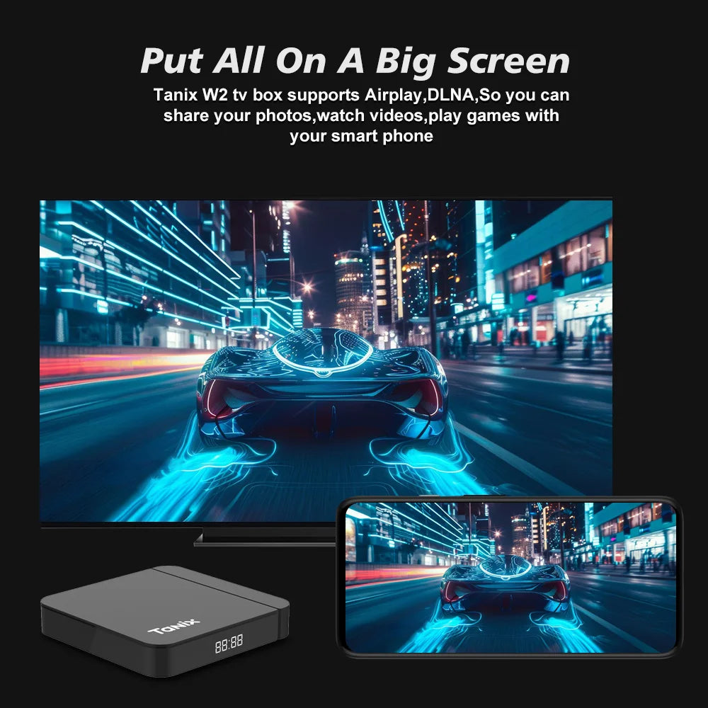 Tanix W2 Android 11 Smart TV box Amlogic S905W2 2GB 16GB 2.4G/5G Dual Wifi AV1 BT Set Top Box Media player PK Tanix TX3 TAVEN System LLC