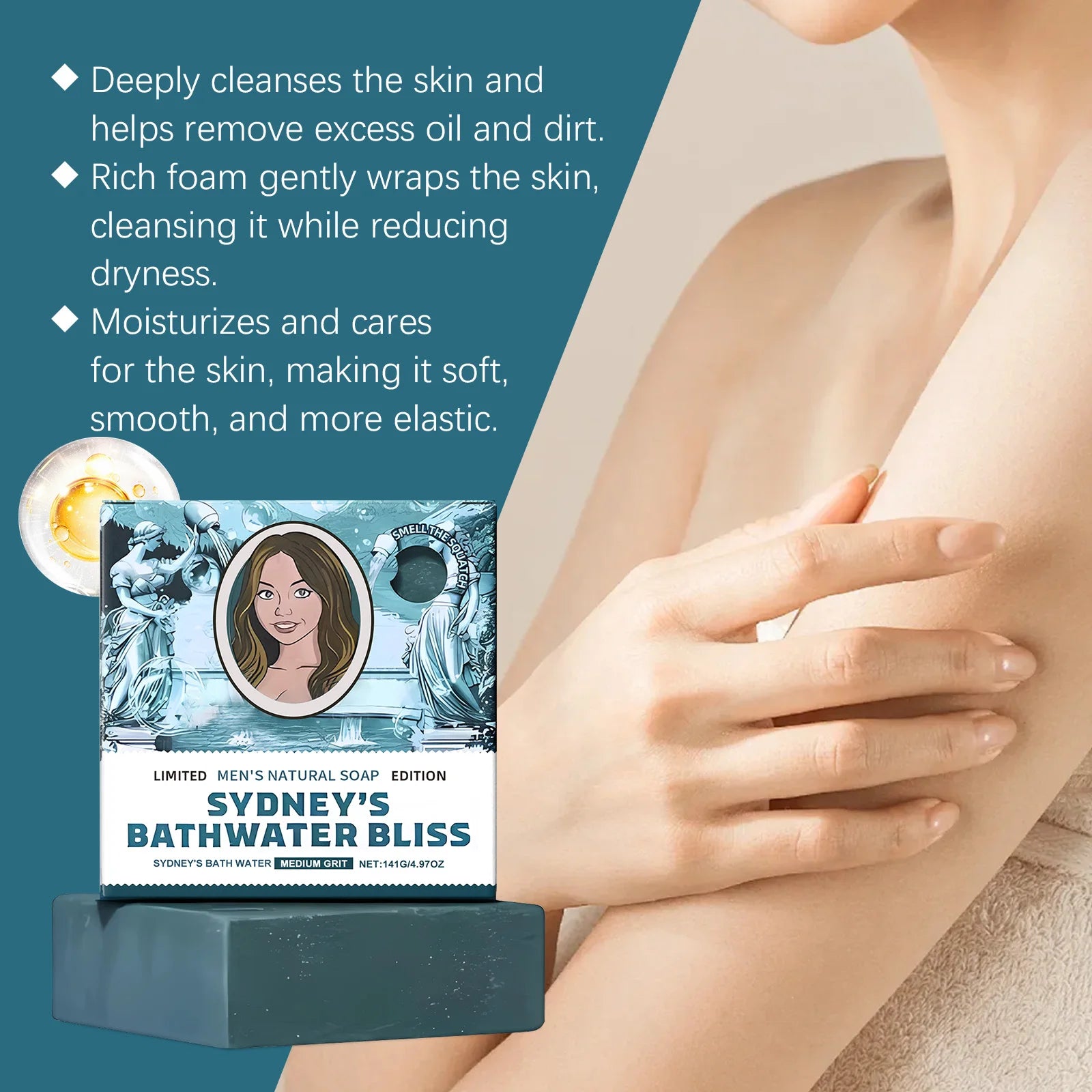 Natural Fragrance Body Soap Bar Deep Cleansing Bar Soap Moisturizing Shower Soap For Oily Skin Body Odor Control Rich Lather TAVEN System LLC