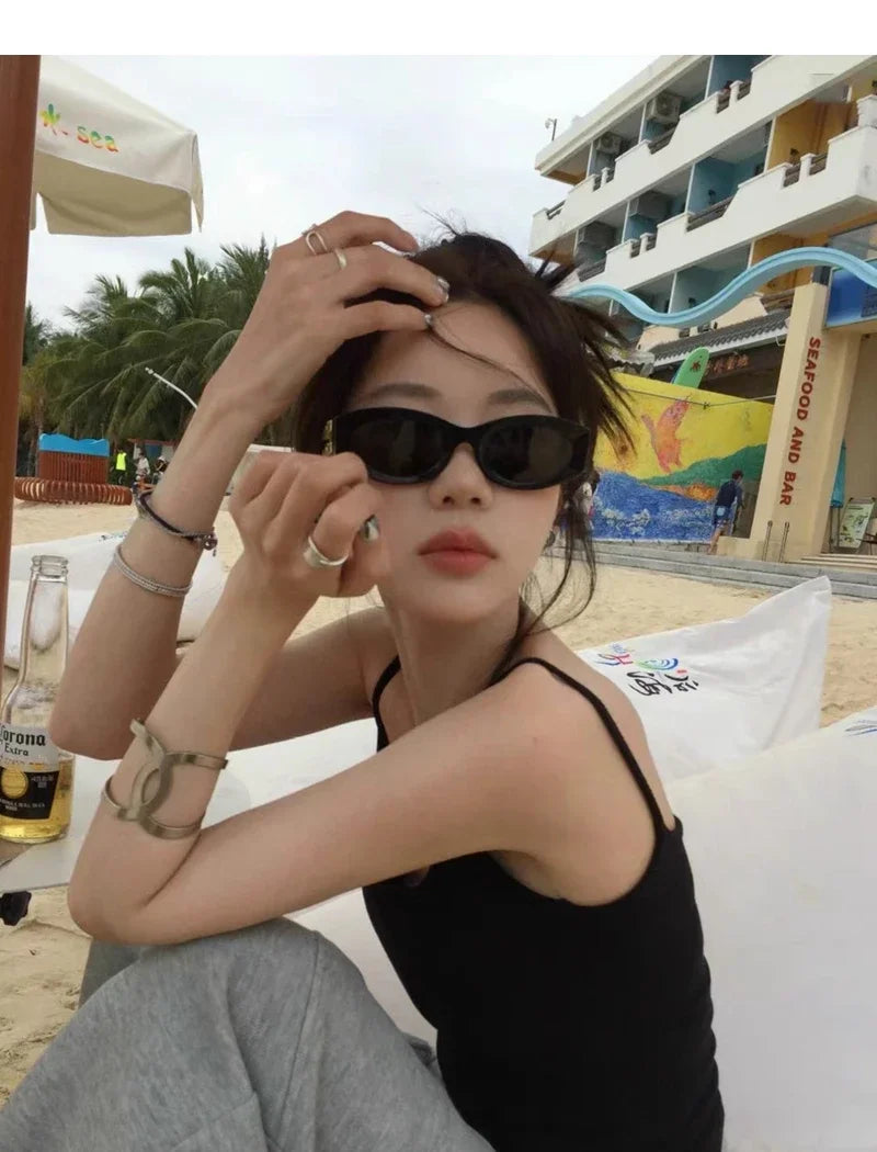 2024 New Fashion Oval Sunglasses Women Men Trendy Cool Sun Glasses Ladies Street Shot Retro Premium Eyewears Gafas De Sol UV400 TAVEN System LLC