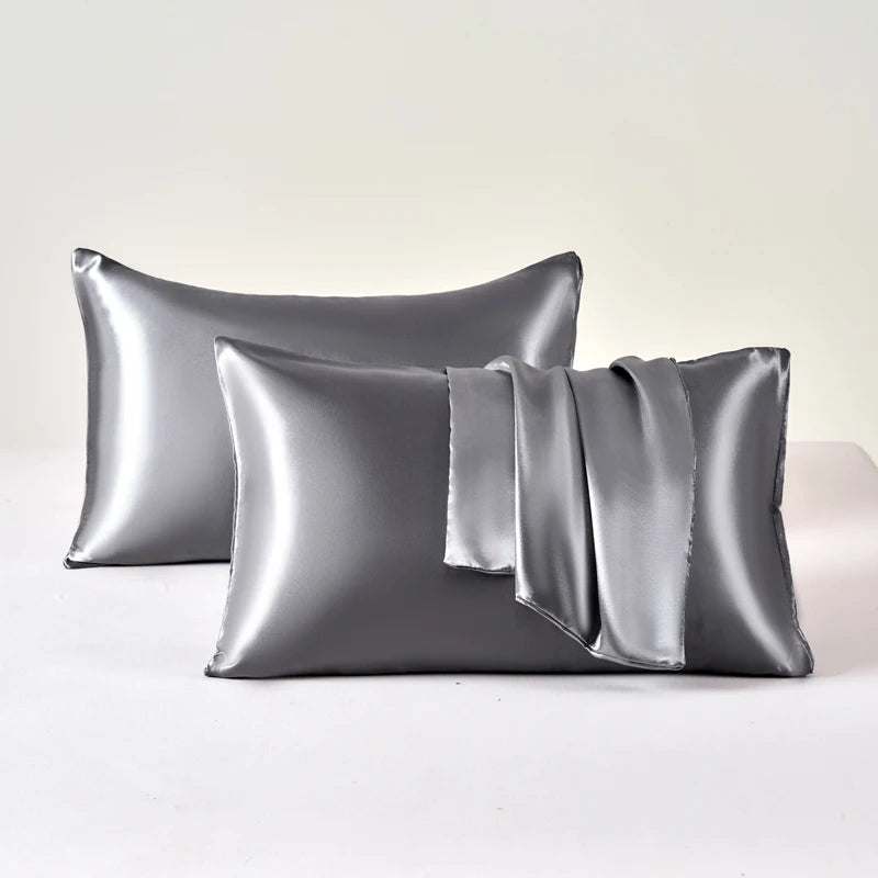 2pcs Satin Pillowcase for Skin and Hair, Satin Pillow Cases Set of 2 Soft Breathable Smooth Cooling Pillow Covers for Sleeping TAVEN System LLC