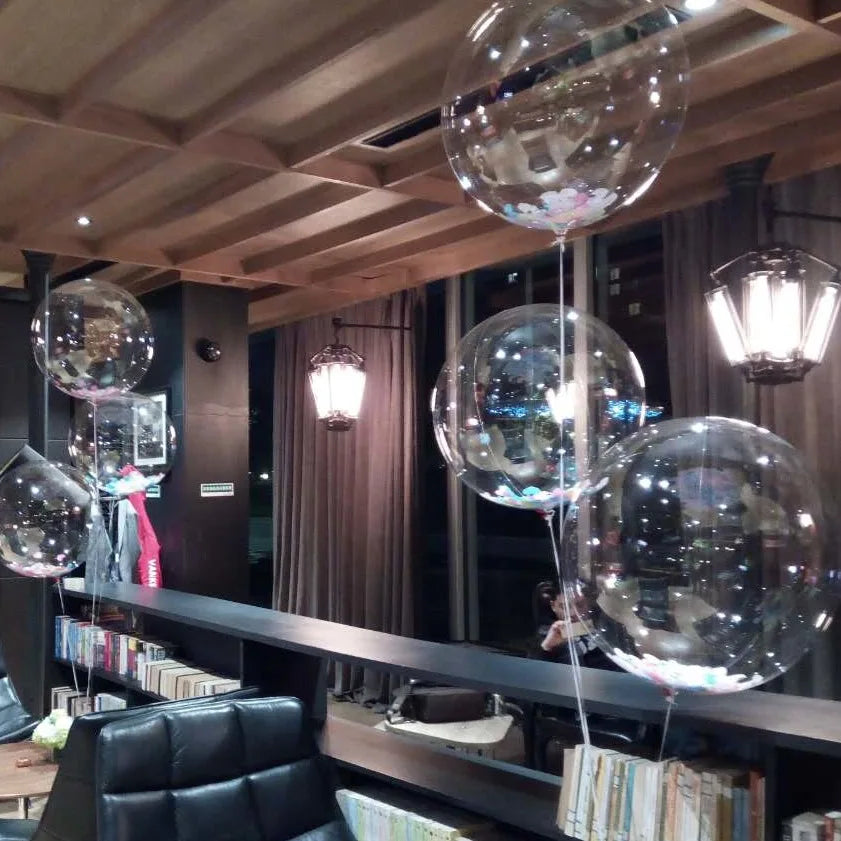10pcs 8/10/12/16/18/20/24/inch Transparent Bobo Balloon Clear Bubble Balloon For Wedding Birthday Party Decoration Helium Ballon TAVEN System LLC