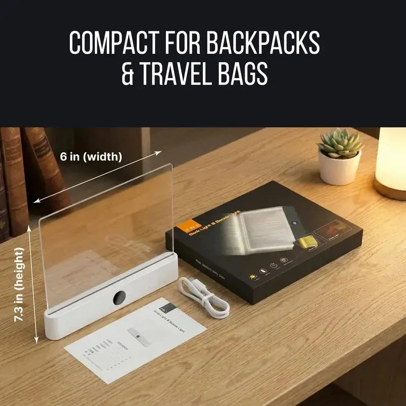 Book Light, Rechargeable Clear LED Flat Reading Lightwith Timer & Dimmable Brightness, Full Page Panel Lampfor Reading in Bed at Night, Funny Unique Gift forReaders Book Lovers, junko stickers TAVEN System LLC