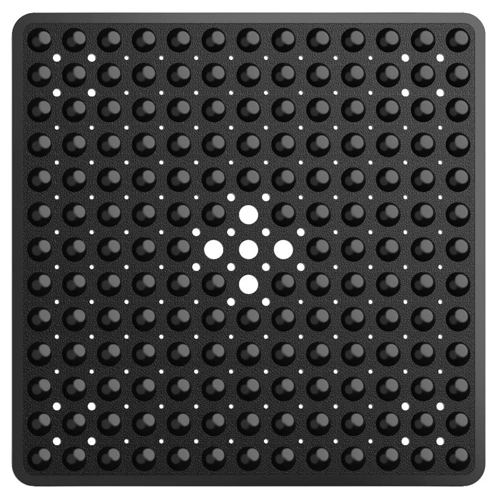 53x53cm Non Slip Shower Mat for Inside Shower Stall Mats for Bathroom Floor, Soft Bath Mat for Bathtubs with Big Suction Cups TAVEN System LLC