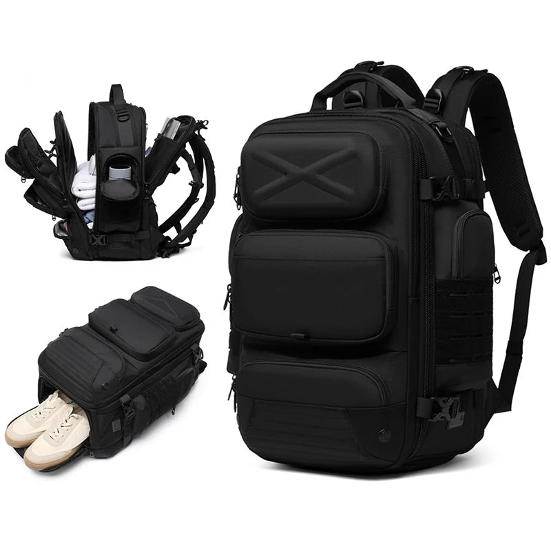 Men Travel Backpack Oxford 15.6 Inch Laptop Bag Shoe Compartment TAVEN System LLC