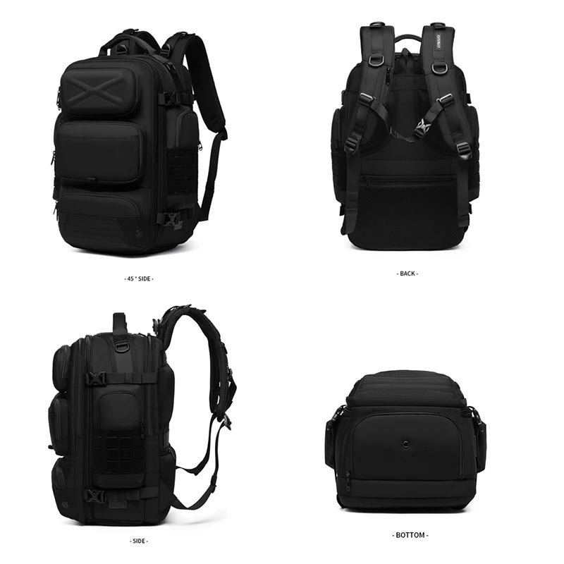 Men Travel Backpack Oxford 15.6 Inch Laptop Bag Shoe Compartment TAVEN System LLC